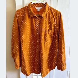 Old Navy Long Sleeve Polka Dot Top
